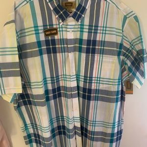 Men’a big and tall short sleeve button front